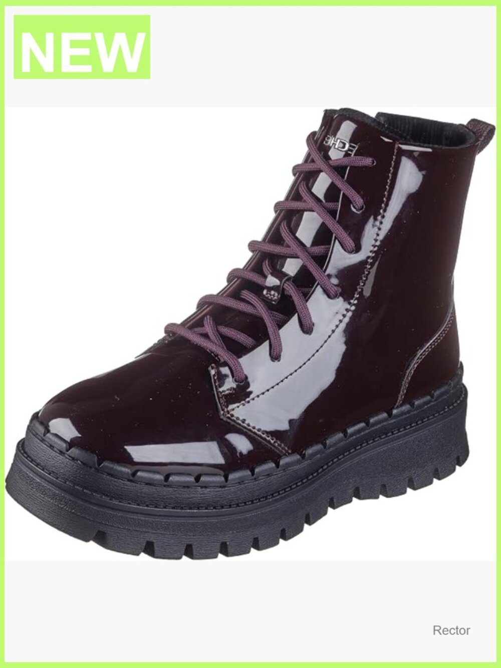 Mid Calf Combat Boots Memory Foam Faux Fur Lining Platform Lug Sole